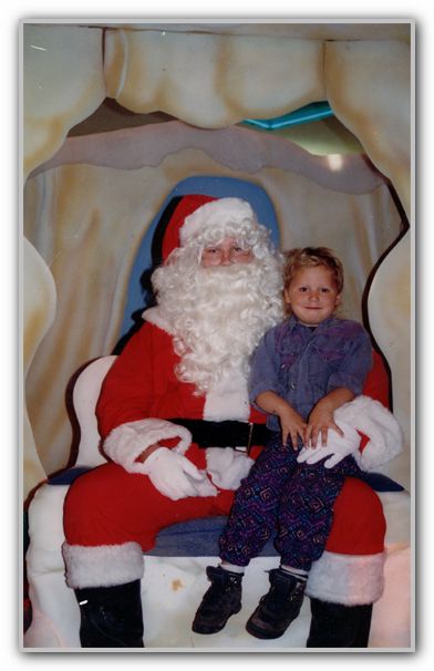 Mums adopted grandson Brendan with Santa